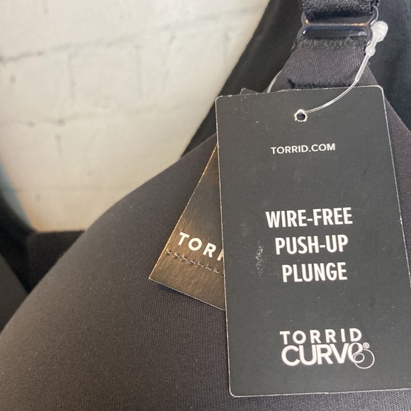 TORRID 360 XO BACK SMOOTHING WIRE-FREE PUSH-UP PLUNGE BRA 42 DDD Everday Bra NWT - Picture 7 of 11